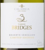 卡拉布里亞三座橋珍藏賽美蓉白葡萄酒(Calabria Three Bridges Reserve Semillon, Riverina, Australia)