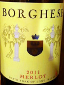 鮑格才酒莊莊園梅洛干紅葡萄酒(Castello di Borghese Estate Merlot, North Fork, USA)