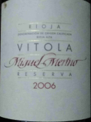 米格爾瑪麗諾酒莊維托拉珍藏紅葡萄酒(Miguel Merino Vitola Reserva, Rioja DOCa, Spain)