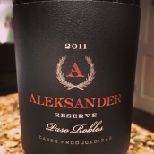 亞歷山大珍藏梅洛-赤霞珠混釀干紅葡萄酒(Aleksander Wine Reserve Merlot-Cabernet Sauvignon, Paso Robles, USA)