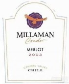 金鷹康多梅洛干紅葡萄酒(Millaman Condor Merlot, Central Valley, Chile)