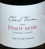 查德農(nóng)場黑皮諾干紅葡萄酒(Chard Farm Pinot Noir, Central Otago)