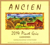 舊時(shí)圣吉亞科摩園灰皮諾(Ancien Wines Sangiacomo Vineyard Pinot Gris, Carneros, USA)