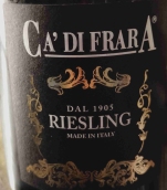 卡迪弗拉拉雷司令白葡萄酒(Ca' di Frara Riesling Superiore Oltrepo Pavese, Lombardy, Italy)