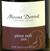 多特蘭山酒莊黑皮諾紅葡萄酒(Mount Dottrel Pinot Noir, Central Otago, New Zealand)