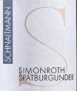 施奈特曼酒莊西蒙羅斯斯貝博貢德紅葡萄酒(Schnaitmann Simonroth Spatburgunder, Wurttemberg, Germany)