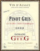 吉力歌郁金香橡木桶陳釀灰皮諾半干型白葡萄酒(Domaine Armand Gilg Pinot Gris Les Tulipes Eleve en Barriques, Alsace, France)