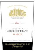 巴伯斯維爾珍藏品麗珠干紅葡萄酒(Barboursville Vineyards Reserve Cabernet Franc, Orange County, USA)