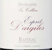 拉歌利爾酒莊阿基里斯精神紅葡萄酒(Domaine La Colliere Esprit d'Argiles, Rasteau, France)