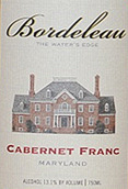 波德羅酒莊品麗珠干紅葡萄酒(Boardeleau Cabernet Franc, Maryland, USA)