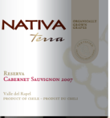 娜緹瓦酒莊特拉珍藏赤霞珠干紅葡萄酒(Nativa Terra Reserva Cabernet Sauvignon,Rapel Valley, Chile)