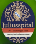 猶麗葉維爾茲堡施坦因雷司令枯萄逐粒精選葡萄酒(Juliusspital Wurzburger Stein Riesling Trockenbeerenauslese, Franken, Germany)