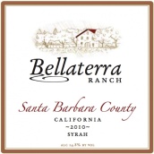 貝拉特拉酒莊西拉紅葡萄酒(Bellaterra Ranch Syrah, Santa Barbara County, USA)