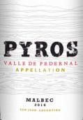 燧火酒庄马尔贝克红葡萄酒(Pyros Malbec, Valle de Pedernal, Argentina)