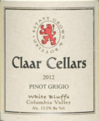 克拉爾灰皮諾干白葡萄酒(Claar Cellars Pinot Grigio, Columbia Valley, USA)