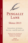 潘嘉立酒莊希臘干紅葡萄酒(Pengally Lane Shiraz, Bendigo, Australia)