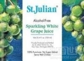 圣朱利安無酒精起泡酒(St. Julian Winery Alcohol Free Sparkling White Grape Juice, Lake Michigan Shore, USA)