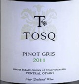 TOSQ灰皮諾干白葡萄酒(TOSQ Pinot Gris, Central Otago, New Zealand)