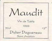 達(dá)高諾酒莊魔笛白葡萄酒(Didier?Dagueneau?Maudit, Pouilly-Fume, France)