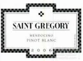 格拉齊亞諾圣格雷戈里帕白皮諾干白葡萄酒(Graziano Saint Gregory Pinot Blanc, Mendocino, USA)