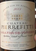 皮埃爾菲特酒莊紅葡萄酒(Chateau Pierrefitte, Lalande-de-Pomerol, France)