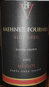 費爾涅自有園梅洛干紅葡萄酒(Baehner Fournier Estate Grown Merlot, Santa Ynez Valley, USA)