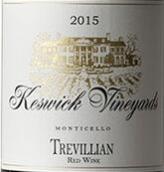 凱西克酒莊崔瑋利安混釀干紅葡萄酒(Keswick Vineyards Trevillian Red, Monticello, USA)