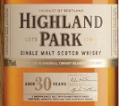 奧克尼高原騎士30年單一麥芽蘇格蘭威士忌(Highland Park 30 Year Old Single Malt Scotch Whisky, Orkney, UK)