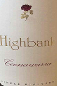 高岸酒莊單一葡萄園紅葡萄酒(Highbank Single Vineyard, Coonawarra, Australia)