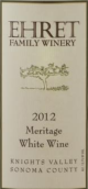 厄萊家族酒莊梅里蒂奇干白葡萄酒(Ehret Family Winery Meritage White, Knights Valley, USA)