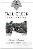 落溪花崗珍藏赤霞珠干紅葡萄酒(Fall Creek Vineyards Granite Reserve Cabernet Sauvignon, Texas Hill Country, USA)