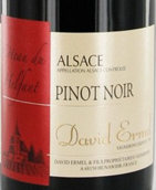 大衛(wèi)·艾美爾酒莊赫爾芬特丘黑皮諾紅葡萄酒(David Ermel Pinot Noir Cote Du Helfant, Alsace, France)