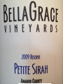 貝拉·格蕾絲珍藏系列小西拉干紅葡萄酒(Bella Grace Vineyards Reserve Petite Sirah, USA)