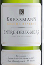 科瑞絲曼酒莊珍釀干白葡萄酒（兩海之間）(Kressmann Grande Reserve, Entre-Deux-Mers, France)