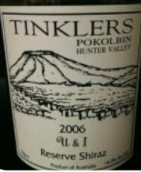 汀克勒斯U&I西拉干紅葡萄酒(Tinklers U & I Shiraz, Hunter Valley, Australia)