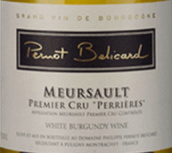 佩尔诺·贝利卡德酒庄佩尼斯（默尔索一级园）白葡萄酒(Pernot-Belicard Les Perrieres, Meursault Premier Cru, France)