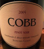 科布酒莊斯皮瓦克園黑皮諾干紅葡萄酒(Cobb Wines Rice Spivak Vineyard Pinot Noir, Sonoma Coast, USA)