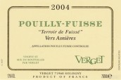 維爾戈酒莊阿尼耶爾（普伊-富賽）干白葡萄酒(Verget Vers Asnieres Pouilly-Fuisse, Maconnais, France)