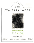 懷帕拉之西晚收雷司令甜白葡萄酒(Waipara West Late Harvest Riesling, Waipara, New Zealand)