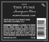 墨菲-古蒂煙塵長相思干白葡萄酒(Murphy-Goode The Fume Sauvignon Blanc, North Coast, USA)