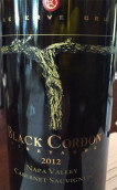 黑色警戒線珍藏佳釀赤霞珠紅葡萄酒(Black Cordon Vineyards Reserve Cru Cabernet Sauvignon, Napa Valley, USA)