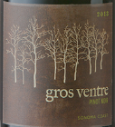 格若斯維崔黑皮諾干紅葡萄酒(Gros Ventre Pinot Noir, Sonoma Coast, USA)