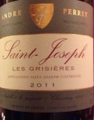 安得佩雷酒莊圣約瑟夫格瑞爾紅葡萄酒(Andre Perret Saint-Joseph Les Grisieres, Rhone, France)