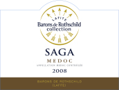 拉菲传说梅多克干红葡萄酒(Barons de Rothschild Collection Saga, Medoc, France)