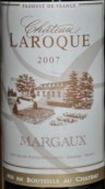 拉羅克酒莊紅葡萄酒(Chateau Laroque, Margaux, France)