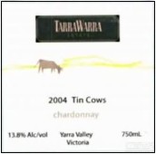 泰拉若拉奶牛霞多麗干白葡萄酒(TarraWarra Estate Tin Cows Chardonnay, Yarra Valley, Australia)