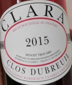 杜伯瑞酒莊克拉拉桃紅葡萄酒(Clos Dubreuil Clara Clairet, Bordeaux, France)