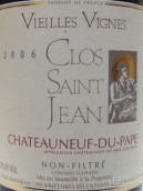 圣約翰酒莊老藤紅葡萄酒(Clos Saint-Jean Vieilles Vignes, Chateauneuf-du-Pape, France)