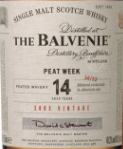 百富14年2003年份泥煤周蘇格蘭單一麥芽威士忌(The Balvenie Aged 14 Years 2003 Vintage Peat Week Single Malt Scotch Whisky, Speyside, UK)