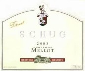 Schug Heritage Reserve Merlot, Carneros, USA